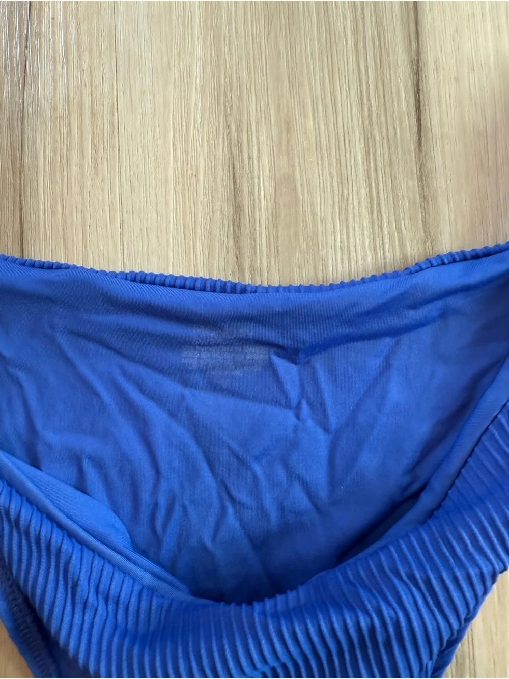 Ribbed Electric Blue Bikini Bottom Monday swimwear